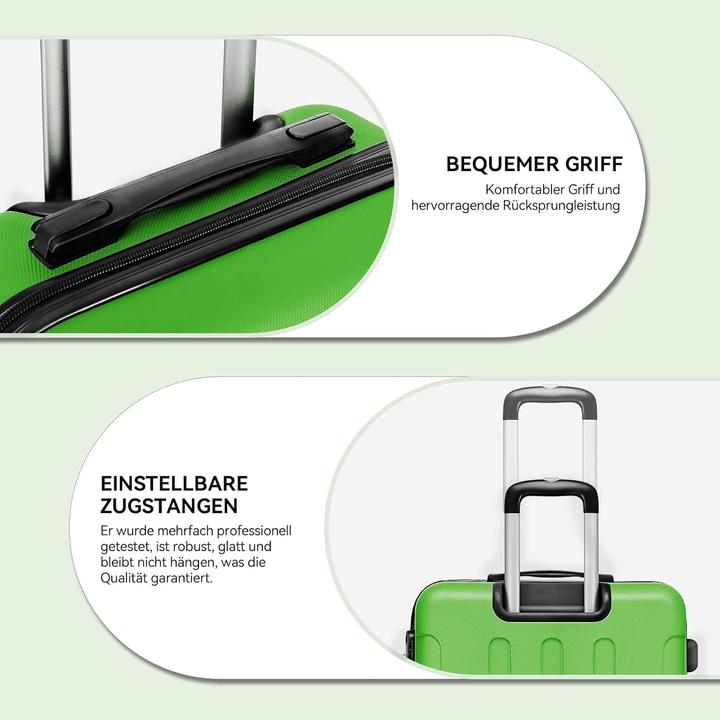 Produktbild Beibye 3-teiliges Hartschalenkoffer-Set (110 l, Handgepäck (bis 50l), M (50 - 90l), L (90 - 115l))