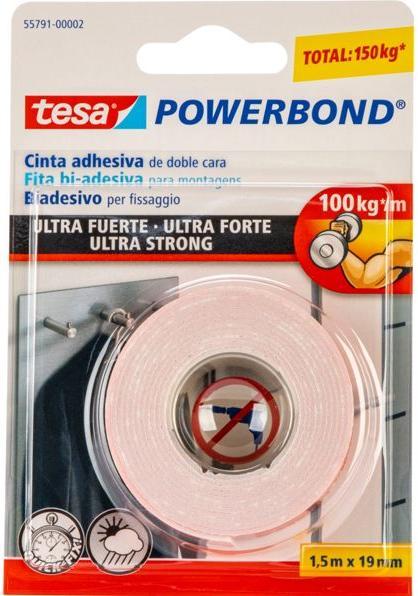 Produktbild tesa Powerbond ULTRA STRONG doppelseitiges Montageband (19 mm)