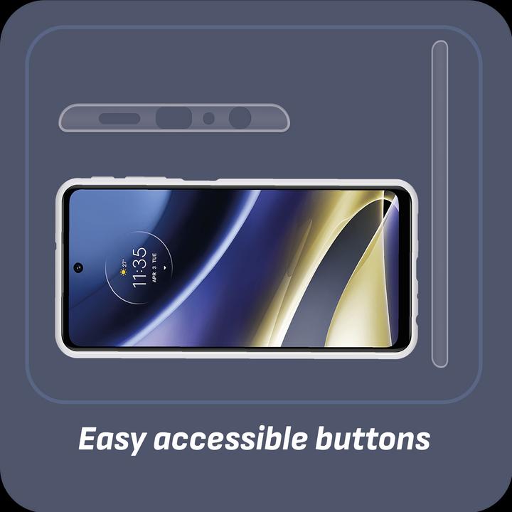 Produktbild Cazy Silikon Hülle Kompatibel mit Motorola Moto G51 5G - Soft TPU Schutz - Transparant (Motorola Moto G51 5G)