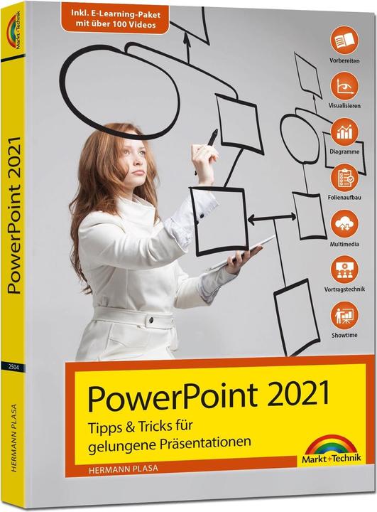 Immagine prodotto PowerPoint 2021 Tipps und Tricks für gelungene Präsentationen und Vorträge. Komplett in Farbe (Tedesco, Hermann Plasa, 2022)