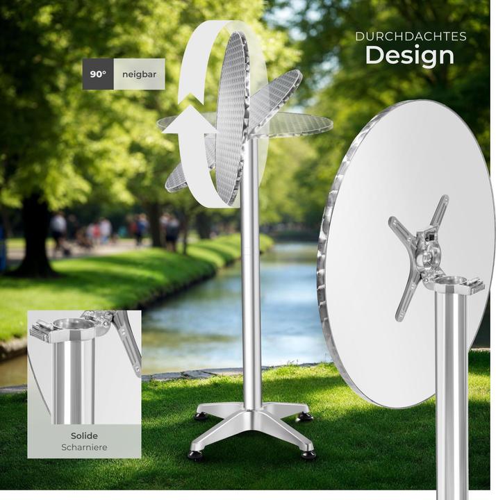 Immagine prodotto tectake tavolo da bistrot (Ø 60 x 114 cm)