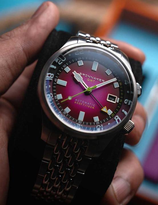 Actual product image Spinnaker SP-5121-BB Bradner GMT (Analogue wristwatch, 42 mm)