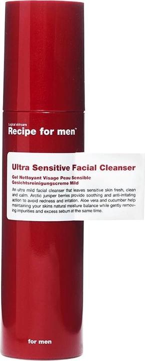 Image du produit Recipe for men Gel Nettoyant Visage Peau Sensible (Lotion nettoyante, 100 ml)