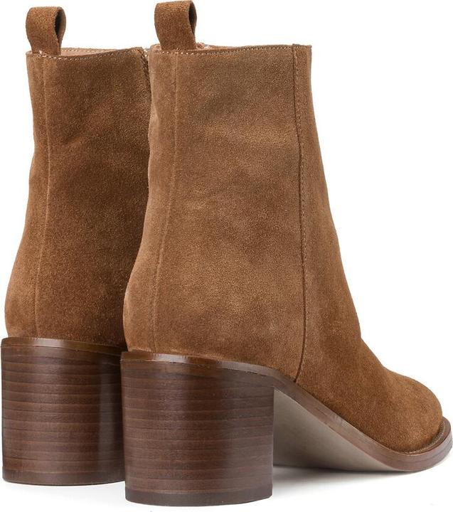 Produktbild La Redoute Collections Lederboots mit breitem Absatz (38)