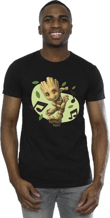 Image du produit - T-shirt GUARDIANS OF THE GALAXY GROOT MUSICAL NOTES - Homme (L)
