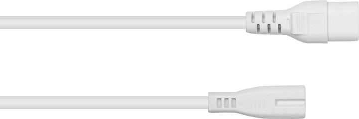 Produktbild Kabelmeister Euro-Verläng. Stecker C8 an C7, weiss, 0,5m (0.50 m, C7)
