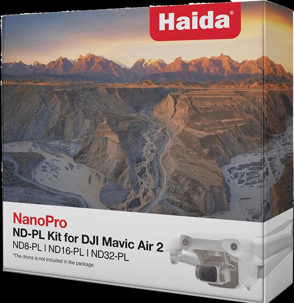 Actual product image Haida NanoPro ND-Polarizer Filter Kit DJI Mavic Air 2 (Drone filters, DJI Mavic Air 2)