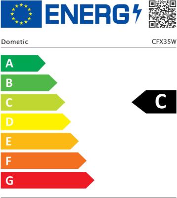 Label énergétique Dometic CFX35 (32 l)