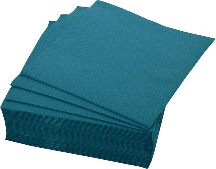 Image du produit Casativo Lot de 40 serviettes en papier unies, 2 plis, vert émeraude, 38 x 38 cm (40 x, 38 x 38 cm)
