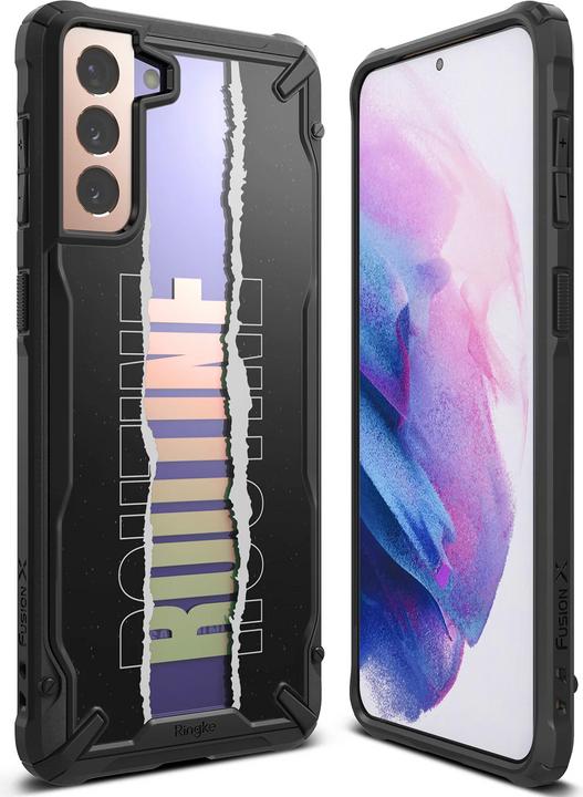 Immagine prodotto Ringke Fusion X Design Custodia in PC resistente con paraurti in TPU per Samsung Galaxy S21+ 5G (S21 Plus (Samsung Galaxy S21+)