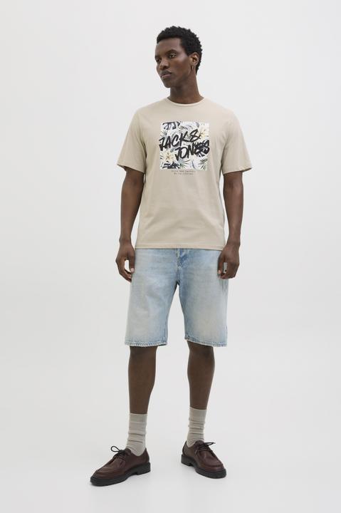 Actual product image Jack & Jones Jjhawaii Shape Tee Ss Crew Neck Ln (S)
