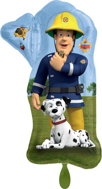 Produktbild Amscan Folienballon Fireman Sam der Feuerwehrmann - leer