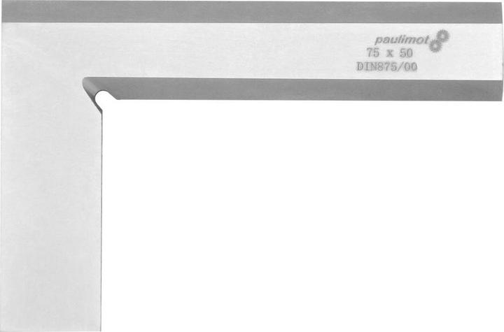 Actual product image Paulimot Präzisions-Haarwinkel 90° 75 x 50 mm, DIN 875/00, rostfrei