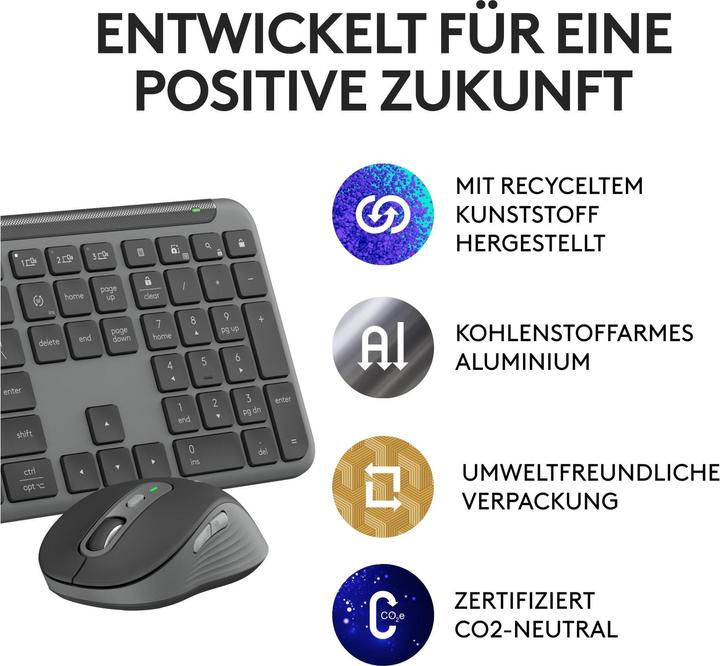 Produktbild Logitech Signature Slim Combo MK950 (CH, Kabellos)
