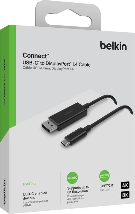 Produktbild Belkin DisplayPort – USB Typ-C (2 m, DisplayPort, USB Typ C)