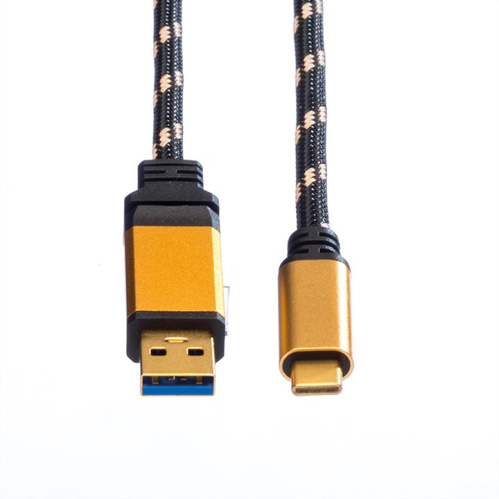 Produktbild Roline USB A – USB C (0.50 m, USB 3.2 Gen 2, 4.50 W)