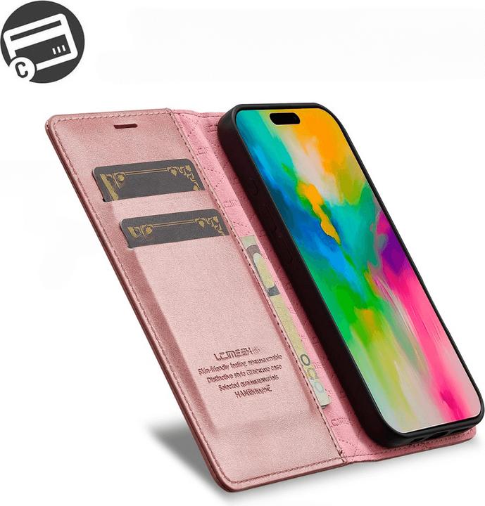 Actual product image LC.Imeeke iPhone 16 - Flip Case Vintage (Apple iPhone 16)