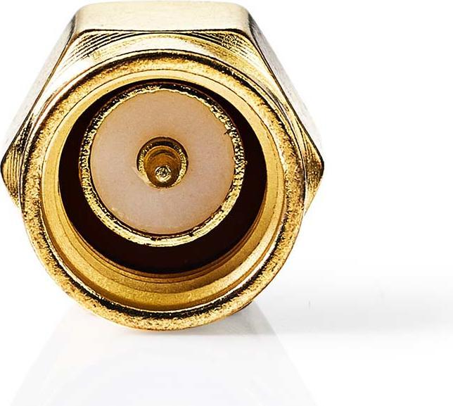 Actual product image Nedis SMA adapter | SMA socket reverse polarity | SMA plug | gold-plated | 50 Ohm | straight | copper (Antenna cable)