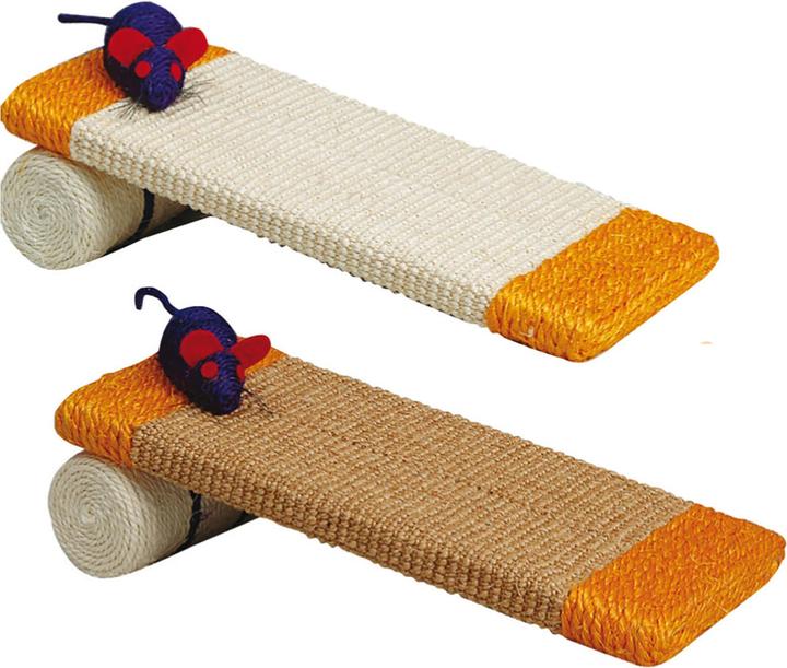 Swisspet Kratzbrett mit Sisal Maus (15 cm, Assortiert)
