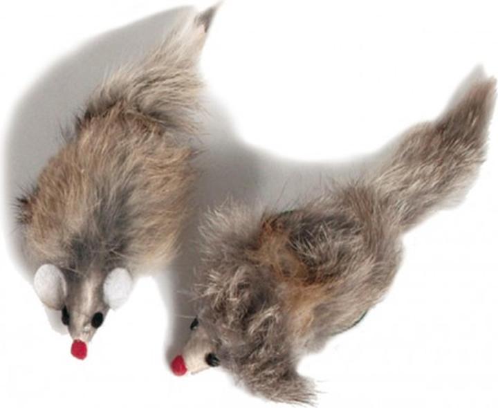Immagine prodotto Swisspet Gatto giocattolo pelliccia di topo 12cm (Gioca al gatto topo)