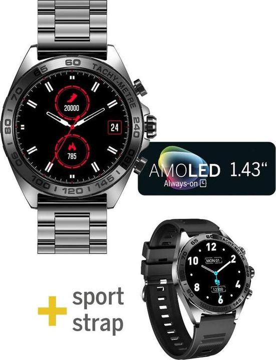 Produktbild Bea-Fon Smartwatch 501, sb (46.30 mm)