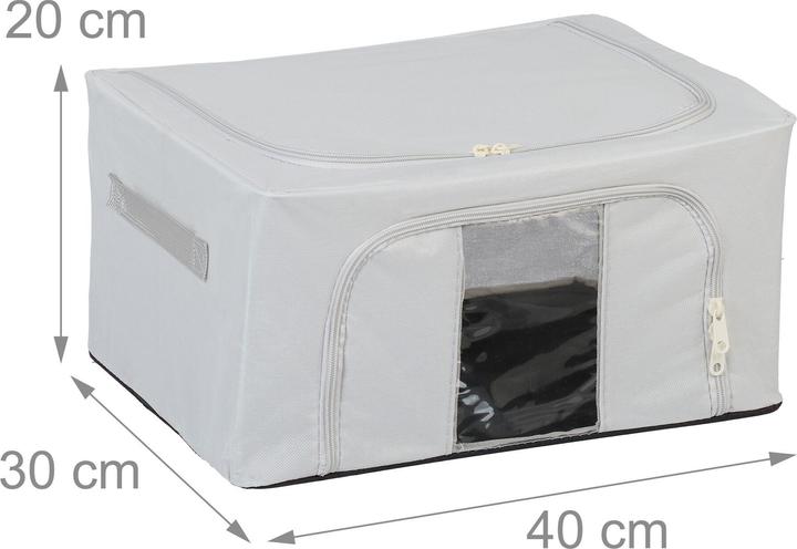 Image du produit Relaxdays 2x sac de rangement (40 x 30 x 20 cm, 24 l)