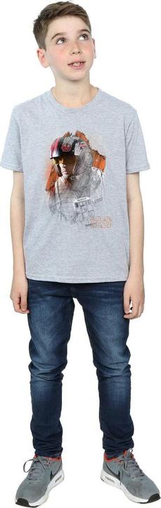 Actual product image Star Wars Boys The Last Jedi Poe Dameron Brushed T-Shirt (140, 146)