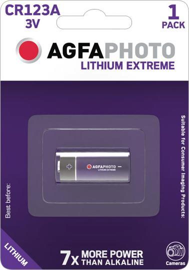 Actual product image AGFAPHOTO Lithium CR 123 A (1 pcs., CR123A, 1300 mAh)