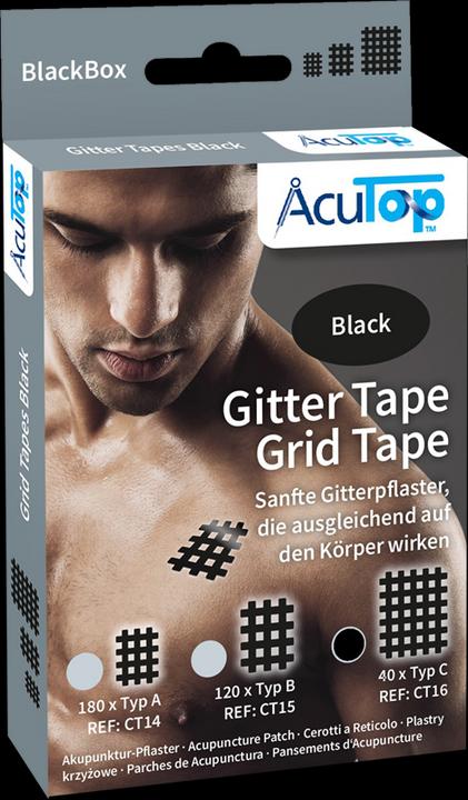 Produktbild AcuTop Gittertape, schwarz Typ C, gross