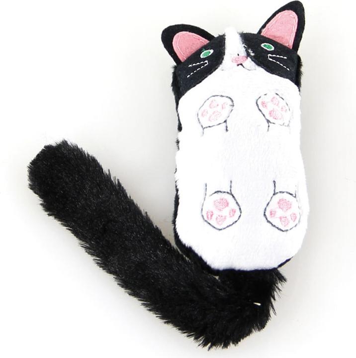 Swisspet Plüsch Mini-Cat mit Rascheln (Beschäftigungsspielzeug Katze, Plüschspielzeug Katze)