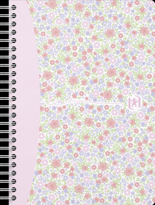 Image du produit Oxford FORME FLORALE - Livre en spirale (A5, Quadrillé, Couverture rigide)