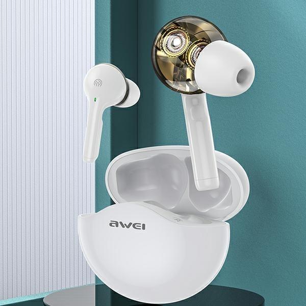 Actual product image Awei Bluetooth 5.3 Headphones with Charging Case (No noise cancelling, 30 h, Wireless)