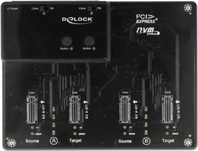Actual product image Delock USB-C - 4x M.2 NVMe (USB-C, 4 Ports)