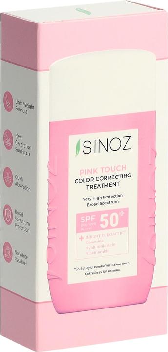 Image du produit Sinoz Pink Touch Color Correnting Treatment (Crème solaire, SPF 50, 50 ml)
