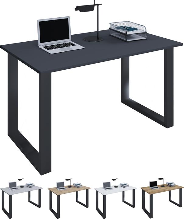 Produktbild VCM Premium Büromöbel Schreibtisch Lona U Schwarz (80 x 80 x 76 cm)