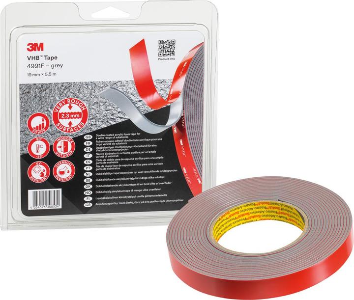 Image du produit 3M Ruban de montage double face VHB 4905-F (12 mm)