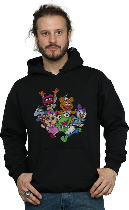 Actual product image Disney Mens The Muppets Muppet Babies Colour Group Hoodie (M)