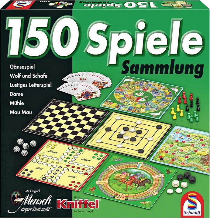Produktbild Schmidt Spiele Schmidt Spielesammlung mit 150 Spiele M.ä.d.n. und Kniffel (Deutsch)