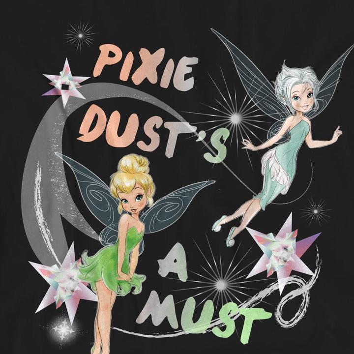 Actual product image Disney Interactive Studios Unisex Adult Pixie Dust's A Must Tinker Bell & Periwinkle T-Shirt (XL)