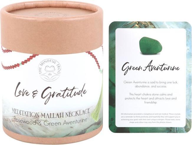 Produktbild Something Different Mallah Halskette Love and Gratitude Palisander und Grüner Aventurin (100% synthetisches Material)