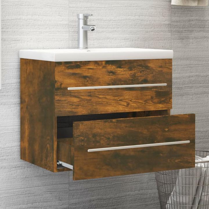Image du produit VidaXL Meuble sous-vasque avec vasque encastrée