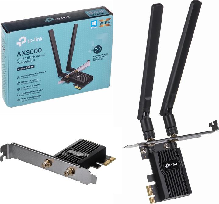 Produktbild TP-Link Archer TX55E (PCI-E x1, PCI-E x16)