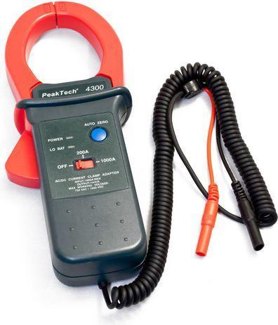 Produktbild Peaktech Stromzangenadapter, AC: 1 kA/DC: 1 kA, 4-mm-Sicherheitsstecker