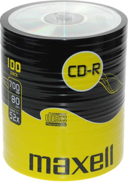 Actual product image Maxell CD-R 80XL 52x 100 Pack (100 x)