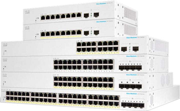 Cisco PoE+ Switch CBS220-48P-4G 52 Port (52 Ports)