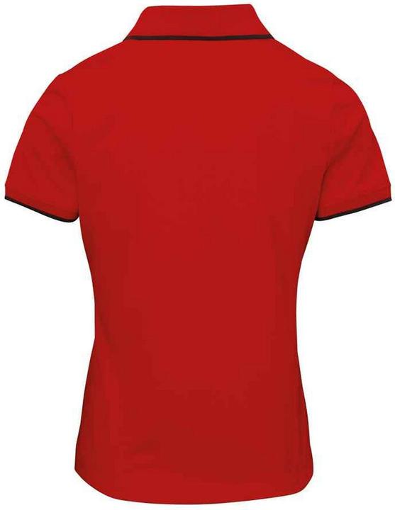 Actual product image Premier Womens/Ladies Coolchecker Contrast Pique Polo Shirt (XL)