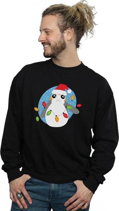 Produktbild Star Wars The Last Jedi Porg Christmas Lights Sweatshirt (XL)