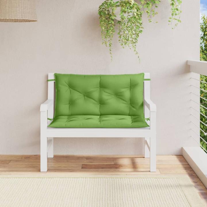 Image du produit VidaXL Coussins de banc de jardin 2 pcs. tissu (100 x 50 x 7 cm)