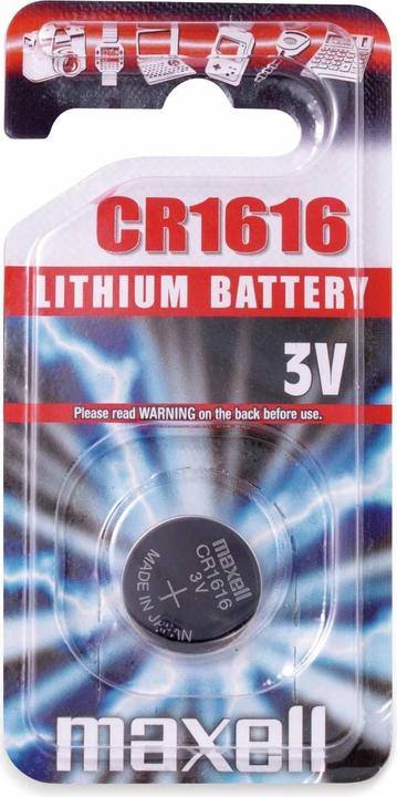 Maxell Button cell CR1616 1 piece (1 pcs., CR1616, 55 mAh)