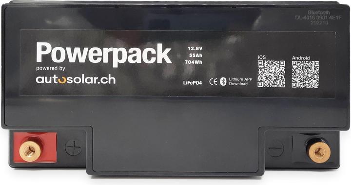 Produktbild Autosolar Lithiumbatterie 55 Ah mit App (entspricht 110Ah einer AGM Batterie) (12.80 V, 55 Ah)